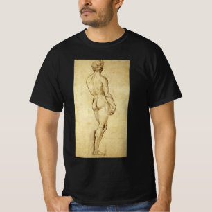 Studie van het David-standbeeld van Michelangelo d T-shirt