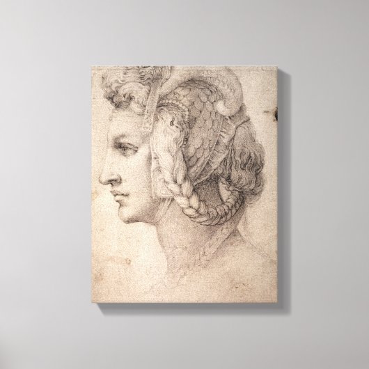 Studie van het hoofd canvas afdruk (Voorkant)