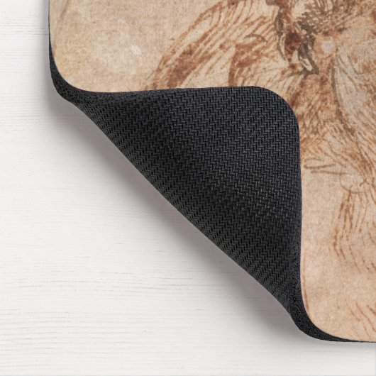 Studie van hoofd en schouders muismat (Hoek)