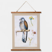 Studie van Lesser Kestrel en Bloem, Arcimboldo Hangend Wandkleed (Voorkant)