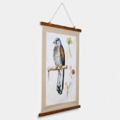 Studie van Lesser Kestrel en Bloem, Arcimboldo Hangend Wandkleed (Gebogen)