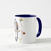 Studie van Lesser Kestrel en Bloem, Arcimboldo Mok (Voorkant rechts)