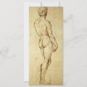Studie van Michelangelo's David-beeld door Raphael
