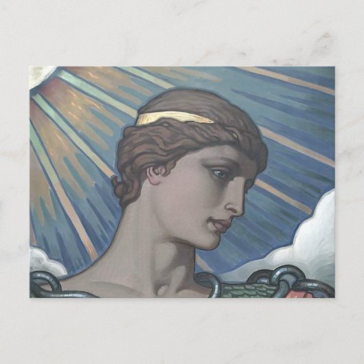 Studie van Minerva Briefkaart (Voorkant)