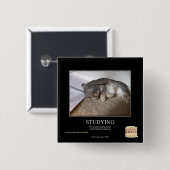 Studie Vierkante Button 5,1 Cm (Voorkant /achterkant)