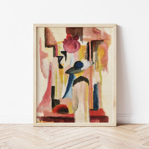 Studie voor Bright Shop Window August Macke Poster