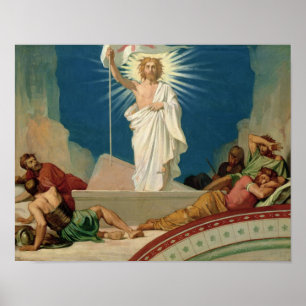 Studie voor de herrijking van Christus, 1860 Poster