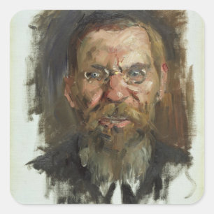 Studie voor een portret van professor Dr. Eduard Vierkante Sticker