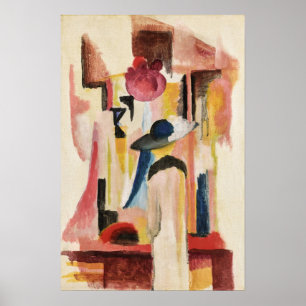 Studie voor helder winkelraam August Macke Poster