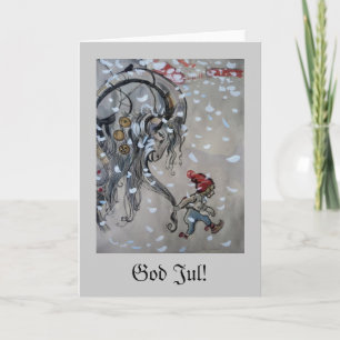 Studie voor Julbocken (yule geit) 1911 Feestdagen Kaart