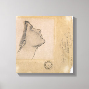 Studie voor "Lamia", c.1904-05 (potlood op papier) Canvas Afdruk