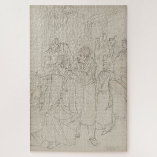 Studie voor Premier Shampooing d’Absalon van Mucha Legpuzzel