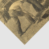 Studie voor Tree Planting Group, 1937, van Grant W Tissuepapier (Detail)