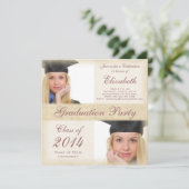  studiegroep voor middelbare school voor meisjes kaart (Staand voorkant)