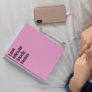 Studienotitieboek voor het laatste moment notitieboek