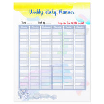 Studieplank voor regenboogWaterverf en te DOEN din