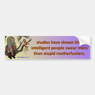 studies hebben aangetoond... bumpersticker