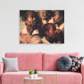 Studies van het hoofd van een neger canvas afdruk (Insitu (Woonkamer))