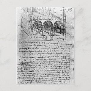 Studies voor stallen briefkaart