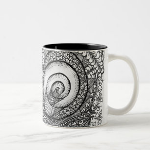 Studio44 Double Swirl-Mok Tweekleurige Koffiemok