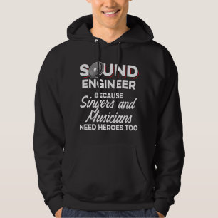 Studio Audio Engineer Musicus Geluidstechnicus Tec Hoodie