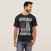 Studio Audio Engineer Tools Leuke Sound Guy Tech T-shirt (Voorkant volledig)