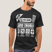 Studio Audio Engineer Travel Sound Guy Tech T-shirt (Voorkant)