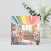 Studio D'Art Coloré | Carte de peinture aquarelle (Debout devant)