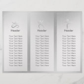 Studio De Brochures De Yoga Tri-Fold (Dos)