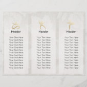Studio De Brochures De Yoga Tri-Fold (Dos)