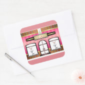 Studio de danse de ballet français Sticker rose (Enveloppe)