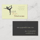 Studio de yoga ou carte de visite de professeur (Devant / Derrière)
