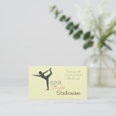 Studio de yoga ou carte de visite de professeur (Debout devant)