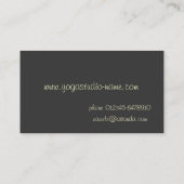 Studio de yoga ou carte de visite de professeur (Dos)