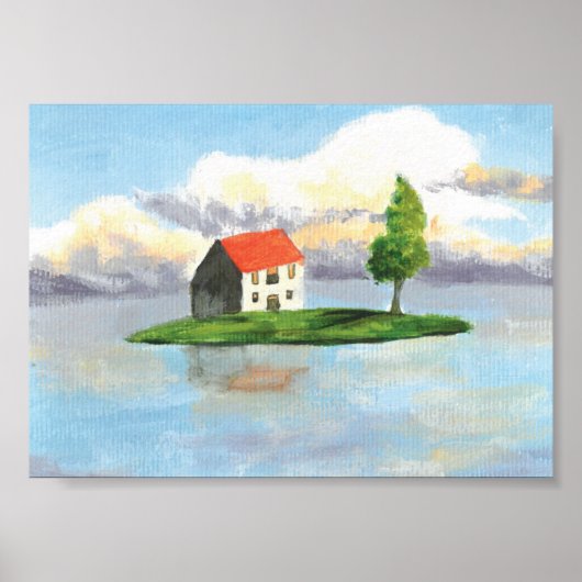 Studio Ghibli-landschapsprint, voordelig Poster pa (Voorkant)