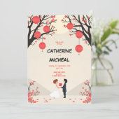 Studio Ghibli Style Invitation de mariage personna (Debout devant)