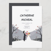Studio Ghibli Style Invitation de mariage personna (Devant / Derrière)