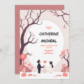 Studio Ghibli Style Invitation de mariage personna (Devant / Derrière)