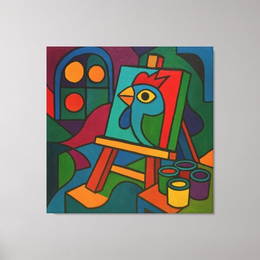 Studio - Grote Ingepakte Canvas Kunstprint Afdruk (Voorkant)