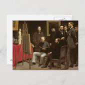 Studio in Batignolles, 1870 Briefkaart (Voorkant / Achterkant)