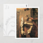 Studio Intérieur avec carte postale Casts (Devant / Derrière)