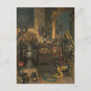 Studio-interieur van Julius Victor Berg Briefkaart