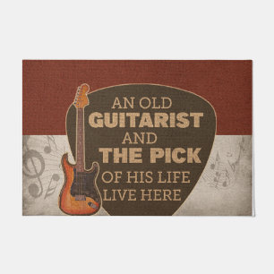 Studio  mat, Gepersonaliseerd gitaardoormat Deurmat
