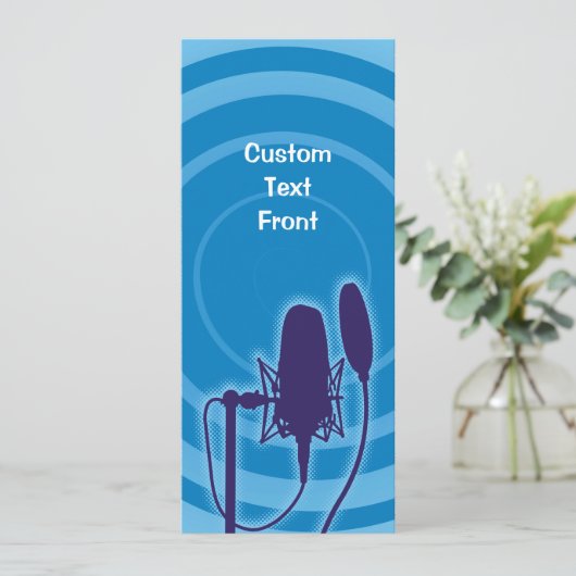 Studio-microfoon Kaart (Staand voorkant)