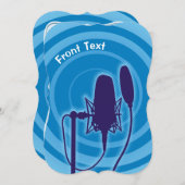 Studio-microfoon Kaart (Voorkant / Achterkant)