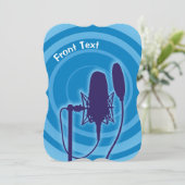 Studio-microfoon Kaart (Staand voorkant)