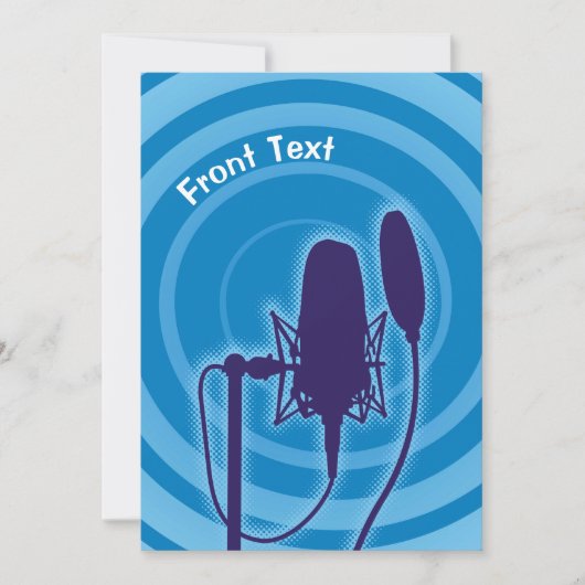 Studio-microfoon Kaart (Voorkant)