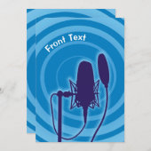 Studio-microfoon Kaart (Voorkant / Achterkant)