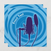 Studio-microfoon Kaart (Voorkant / Achterkant)