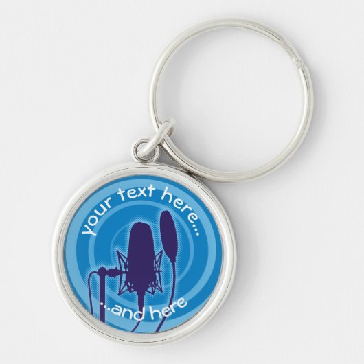 Studio-microfoon Sleutelhanger (Voorkant)